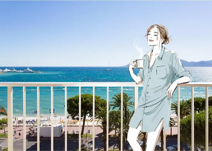 On La Croisette Fabulous Sea View 1 Bed Cannes